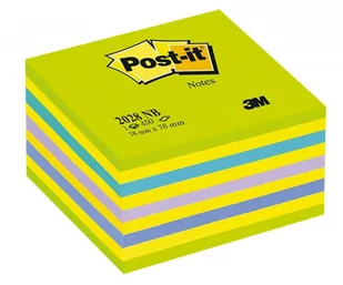 POST-IT-3M Kostka samoprzylepna POST-IT 2028-NB) 76x76 mm 1x450 kart cukierkowa niebiesko-zielona - Etykiety samoprzylepne i bloki etykiet - miniaturka - grafika 1