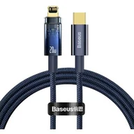 Kable USB - Kabel USB-C do Lightning Baseus Explorer, 20W, 1m (niebieski) - miniaturka - grafika 1
