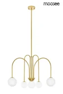 Lampy sufitowe - MOOSEE lampa wisząca NERI złota - miniaturka - grafika 1