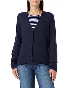 Tommy Hilfiger Damski kardigan z miękkiej wełny V-nk, Pustynne niebo, 3XL - Swetry damskie - miniaturka - grafika 1