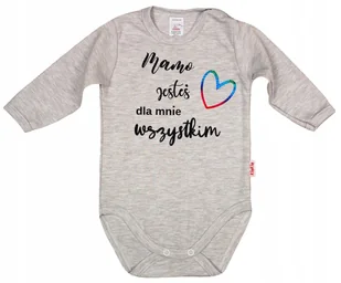 BODY NAPIS nadruk MAMO JESTEŚ r 74 KLEKLE - Body dla niemowląt - miniaturka - grafika 1