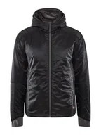 Kurtki męskie - Craft ADV EXPLORE LIGHTWEIGHT lekka kurtka męska XL czarna pakowalna kurtka outdoorowa męska izolacja PrimaLoft 2 kieszenie zapinane na zamek błyskawiczny kaptur wstawki ze stretchu - miniaturka - grafika 1