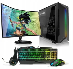 ZESTAW KOMPUTER GAMINGOWY DO GIER AERO X9 / RYZEN 7 5700G / VEGA 8 / 16GB - Zestawy komputerowe - miniaturka - grafika 1