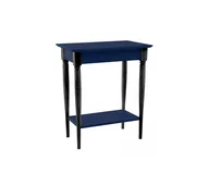 Konsole i sekretarzyki - Stolik Typu Konsola MAMO 65x35cm Granatowa Czarne Nogi - miniaturka - grafika 1
