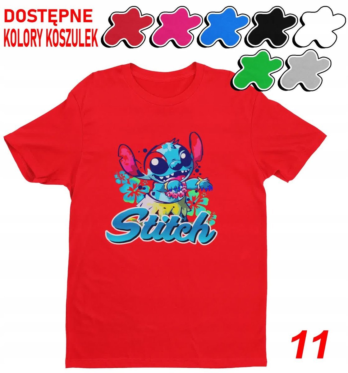 Koszulka Dziecięca Z Nadrukiem Stitch Stich Angel Dużo Wzorów -M 134-140