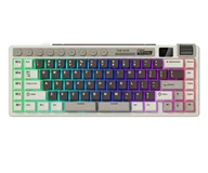 Klawiatury - Royal Kludge RK M70 Mocha Grey Beige switch RK-M70-MCHAGY-BEGSW-US - miniaturka - grafika 1