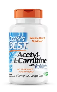 Acetyl L-Carnitine with Biosint Carnitines 500mg - 60 vcaps Doctor's Best - Układ moczowy i płciowy - miniaturka - grafika 1
