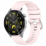 Akcesoria do smartwatchy - Pasek Bizon Strap Watch Silicone Pro do Huawei Watch GT 4 41 mm, pudrowy róż - miniaturka - grafika 1