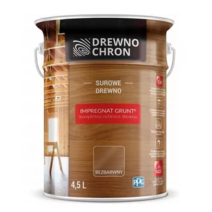 Drewnochron Impregnat do drewna GRUNT 4,5 l - Farby i impregnaty do drewna - miniaturka - grafika 1