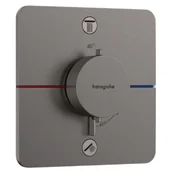 Baterie podtynkowe - HANSGROHE 15583340 ShowerSelect Comfort Q Bateria termostatyczna, podtynkowa do 2 odbiorników Czarny Chrom Szczotkowany - miniaturka - grafika 1