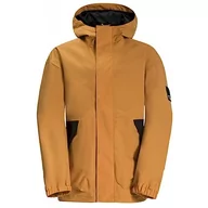 Kurtki i płaszcze dla chłopców - Jack Wolfskin Kurtka Nastolatkowa, Maroko Gold, 128 Dzieci mieszane, Marokańskie złoto, 128 - miniaturka - grafika 1