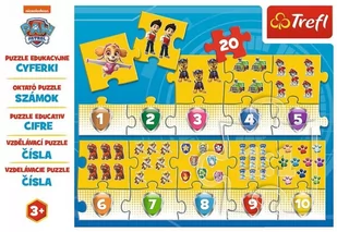 Trefl Puzzle 20 Edukacyjne Cyferki Psi Patrol - Puzzle - miniaturka - grafika 1