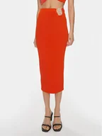 Spódnice - Patrizia Pepe Spódnica ołówkowa 2G0974/K021-R825 Pomarańczowy Slim Fit - miniaturka - grafika 1
