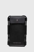 Etui i futerały do telefonów - Tommy Hilfiger pokrowiec na telefon skórzany kolor czarny AM0AM11853 - miniaturka - grafika 1