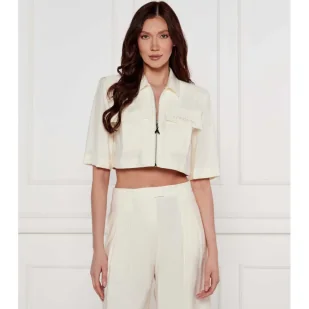 Patrizia Pepe Bluzka Cropped Fit - Bluzki damskie - miniaturka - grafika 1