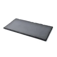 Deski do krojenia - Deska kamienna do serwowania Czarna Modern 30 cm x 15 cm - miniaturka - grafika 1