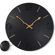 Zegary - Drewniany zegar ścienny Branch 30cm czarny - miniaturka - grafika 1