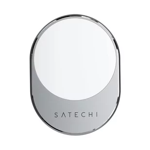 Satechi Magnetyczny uchwyt samochodowy z ładowaniem Qi - szary - Uchwyty samochodowe do telefonów - miniaturka - grafika 1