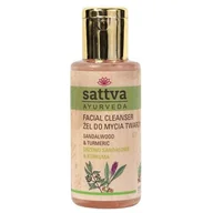 Żele do mycia twarzy - Sattva żel do mycia twarzy Sandał/kurkuma 100ml - miniaturka - grafika 1