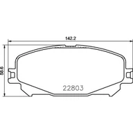 Klocki hamulcowe - Klocki hamulcowe - komplet BREMBO P 68 071 - miniaturka - grafika 1