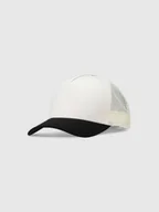Czapki damskie - 4F Czapka trucker z daszkiem uniseks - biała L/XL - miniaturka - grafika 1