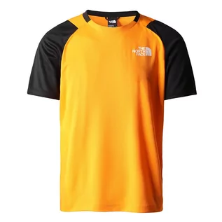 Koszulki sportowe męskie - Koszulka The North Face Mountain Athletic 0A7ZAM7Q61 - pomarańczowo- czarna - grafika 1