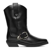 Botki damskie - Kowbojki JENNY CEO-W4LH1976-01S Czarny - miniaturka - grafika 1