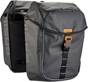 Sakwy rowerowe - Basil Miles Tarpaulin Double Pannier Bag MIK 34l, black/orange 2021 Sakwy 18112 - miniaturka - grafika 1