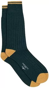 Hackett London Supermiękkie skarpety męskie, Zielony (leśny zielony), Small - Skarpetki męskie - miniaturka - grafika 1