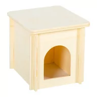 Akcesoria dla gryzoni - OIIBO WOODEN HOUSE WH02L - DREWNIANY DOMEK DLA GRYZONI - miniaturka - grafika 1