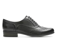 Półbuty damskie - Clarks, Półbuty damskie, Hamble Oak Black Leather, rozmiar 37 - miniaturka - grafika 1