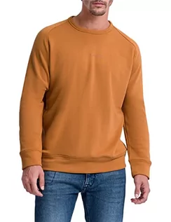 Bluzy męskie - Pierre Cardin Męska bluza z okrągłym dekoltem, brązowa Sugar, 5XL, Brown Sugar, 5XL - grafika 1