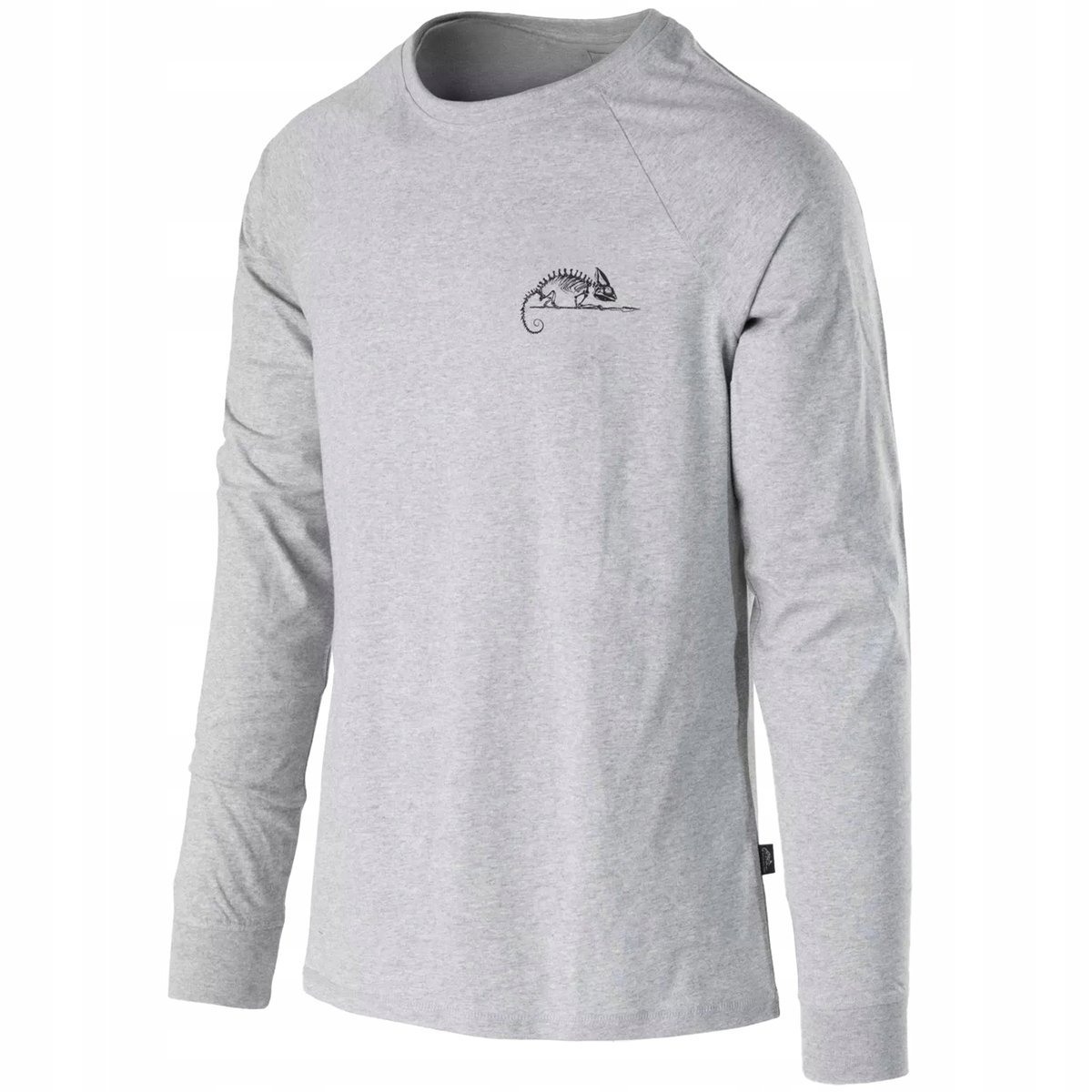 Koszulka Męska HELIKON Longsleeve Helikon-Tex Logo Bawełna Melange Grey XL
