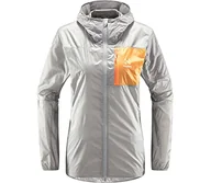 Kurtki damskie - Haglöfs 605237_4TL L.I.M SHIELD HOOD DAMSKA kurtka DAMSKA CONCRETE/SOFT ORANGE, rozmiar S - miniaturka - grafika 1