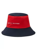 Czapki dla dzieci - Tommy Hilfiger Bucket Essential Bucket AU0AU01625 Czerwony - miniaturka - grafika 1