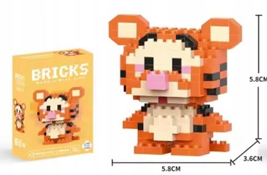 Klocki Tygrysek z Kubusia Puchatka słodki prezent