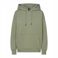 Bluzy damskie - BLUZA damska CAMPUS kangurka dresowa z KAPTUREM bawełniana khaki L - miniaturka - grafika 1