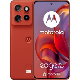 Motorola Edge 50 Neo 5G 12/512GB Poinciana Czerwony - Telefony komórkowe - miniaturka - grafika 1
