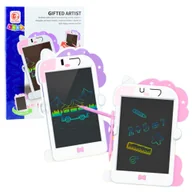 Tablice dla dzieci - Tablica Do Rysowania Pisania LCD Rysik Jednorożec Różowa LEAN Toys - miniaturka - grafika 1