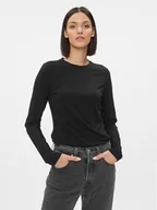 Bluzki damskie - Trussardi Bluzka 56T00587 Czarny Regular Fit - miniaturka - grafika 1