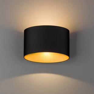 Nowodvorski Ścienna LAMPA loft ELLIPSES LED 8181 metalowa OPRAWA kinkiet LED 10W 3000K okrągły IP54 czarny złoty 8181 - Lampy ścienne - miniaturka - grafika 1