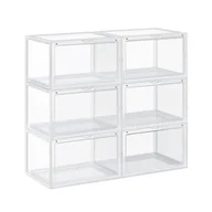 Szafki na buty - Songmics PLASTICSHOEBOX/6BOXES/36X28X22CM SHOEBOX/6B/36CM - miniaturka - grafika 1