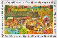 Puzzle - Robotime Drewniane Puzzle + Gra Edukacyjna 48 El. - miniaturka - grafika 1