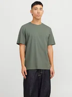 Koszulki męskie - Jack & Jones Koszulka w kolorze khaki - miniaturka - grafika 1