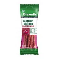 Pasztet i przetwory mięsne - Olewnik Kabanosy roślinne z buraczkami 85 g - miniaturka - grafika 1