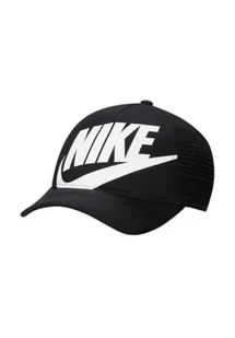 Nike FB5363-010 K NK Rise cap S CB TRKR Czapka z daszkiem Unisex Dziecko Czarny/Biały Rozmiar 1SIZE - Czapki damskie - miniaturka - grafika 1
