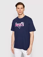 Koszulki męskie - Levi's T-Shirt 16143-0623 Granatowy Regular Fit - miniaturka - grafika 1