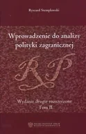 Podręczniki dla szkół wyższych - Wprowadzenie do Analizy Polityki Zagranicznej. Tom II - miniaturka - grafika 1