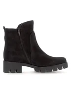 Botki damskie - Gabor Skórzane botki w kolorze czarnym - miniaturka - grafika 1