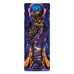 Mata do jogi | Zamsz | Sowa | fitness - Maty do jogi Mata do jogi | Zamsz | Sowa | fitness - Maty do jogi - miniaturka - grafika 1